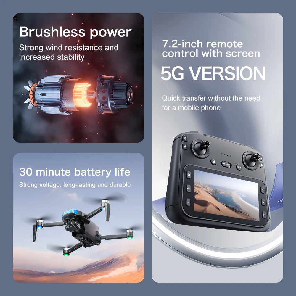 Original S-X1 GPS Drone 8KHD professional camera Three-axis gimbal WIFI UAV Obstacle Avoidance Folding Quadcopter Brushless Drone from China