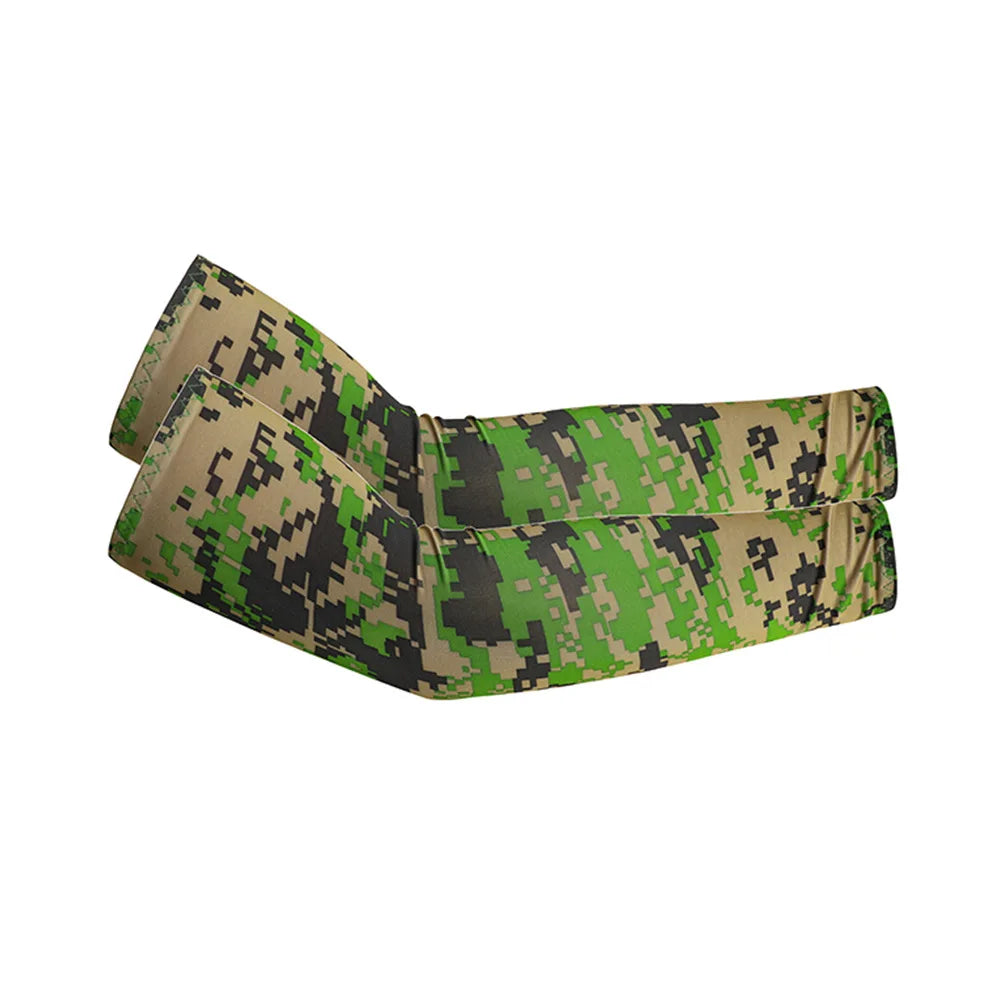 2Pcs Unisex Cooling Arm Sleeves with UV Sun Protection