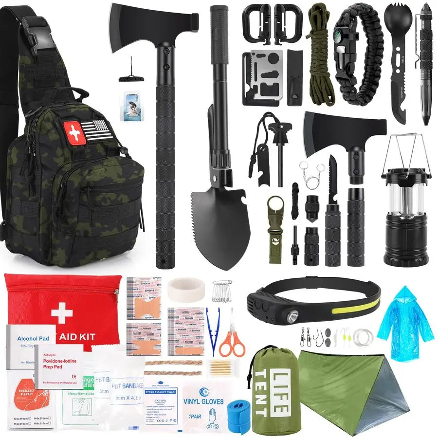 268 Pcs Emergency Survival Gear and Equipment Supplies