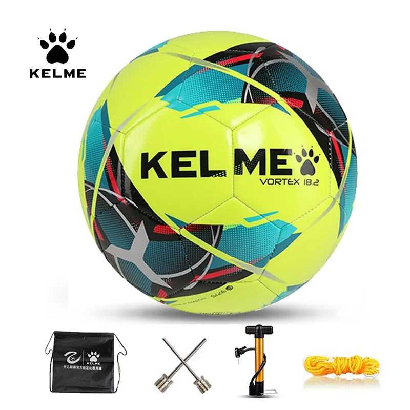 KELME Professional Soccer Ball TPU Size 3 Size 4 Size 5 Red Green Goal Team Match Training Balls Machine Sewing 9886130 from China