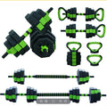 66lbs/88lbs Weight 4 in 1 Adjustable Barbell Kettlebell Set Home for GYM