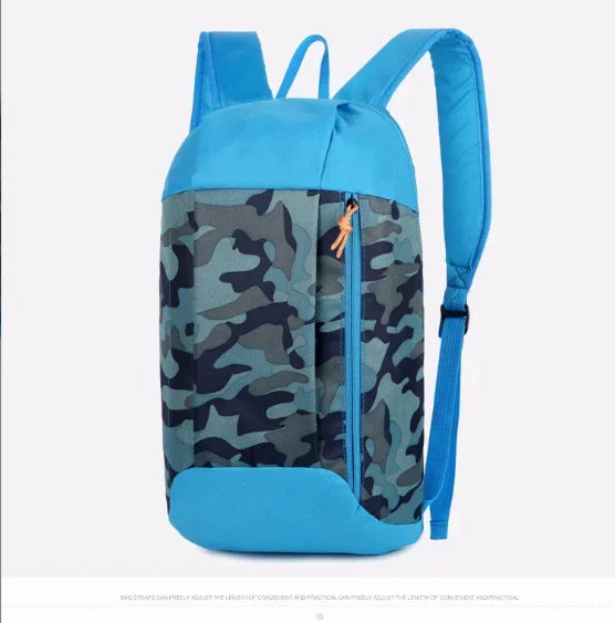 Sports Lightweight Camouflage Travel Mountaineering Zipper Adjustable Belt Camping Backpack Men Ladies Children