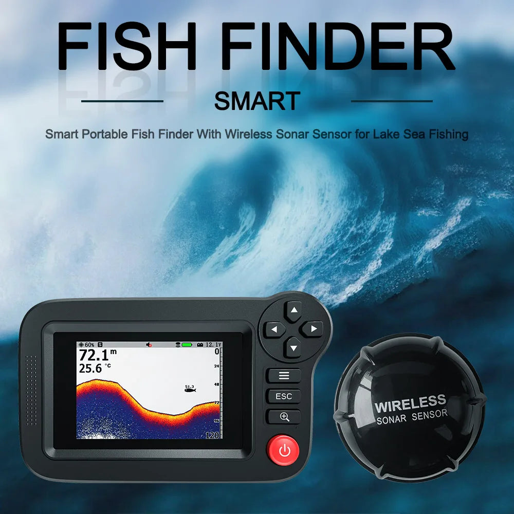 Smart Fish Finder - Portable Fish Finder and Depth Finder For Recreational Fishing From Dock, Shore Or Bank from China