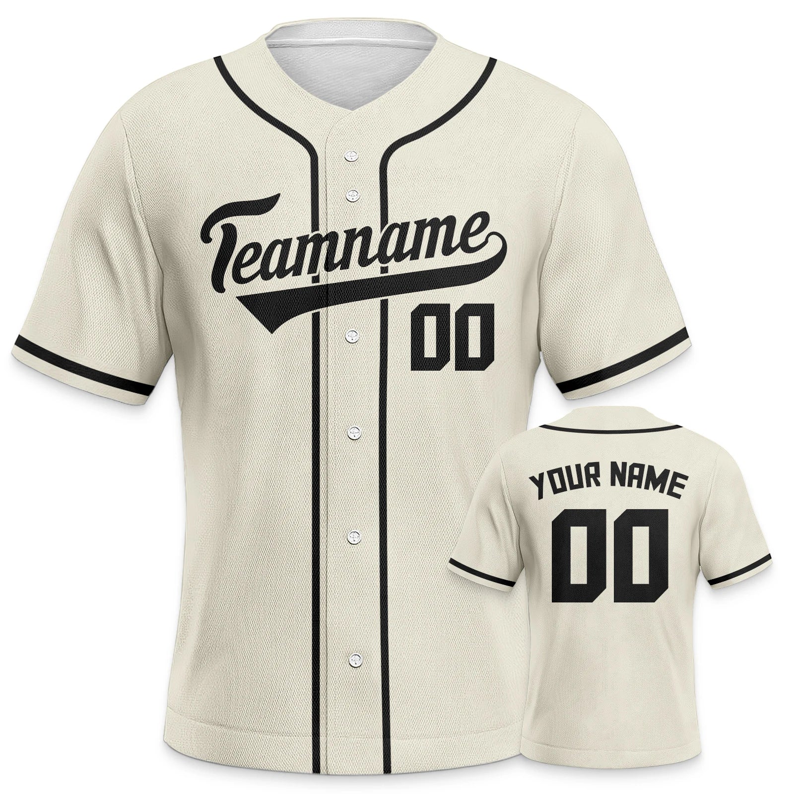 Custom Baseball Jersey for Youth Plain Personalized Baseball Uniform with Printed Team Name, Your Name and Number