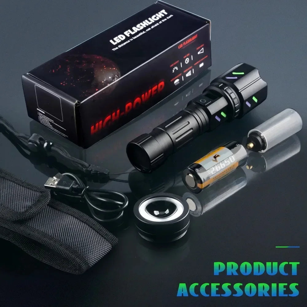 LED White Laser Tactical Flashlight
