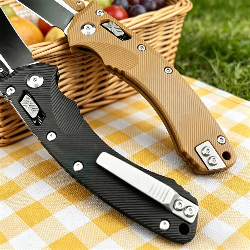 8Cr13Mov Steel Folding Pocket Knife Heavy Duty EDC Gear for Outdoor Camping Fishing Survival Premium Men's Daily Gift