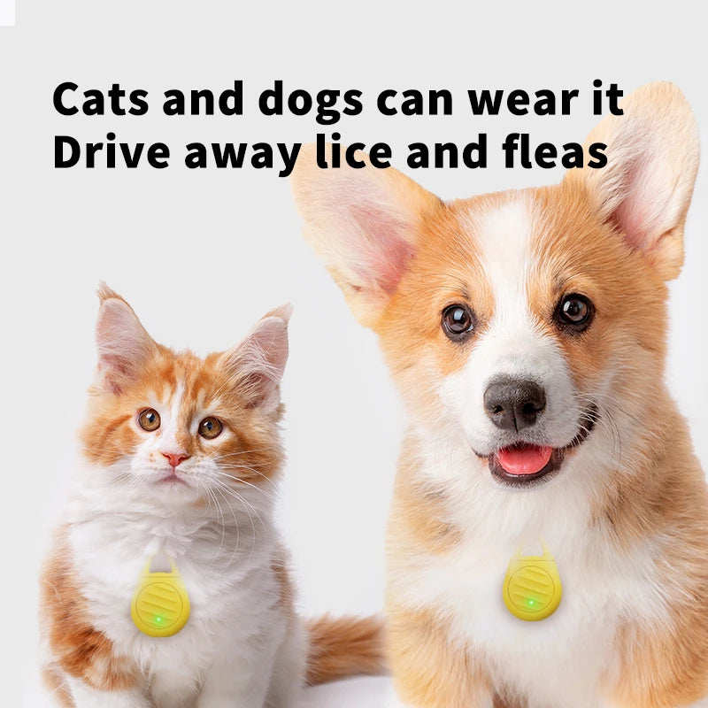 New Ultrasonic Flea Tick Repeller For People Cats Dogs Outdoor Indoor Use Rechargeable Anti-mosquito Parasite Protection from China