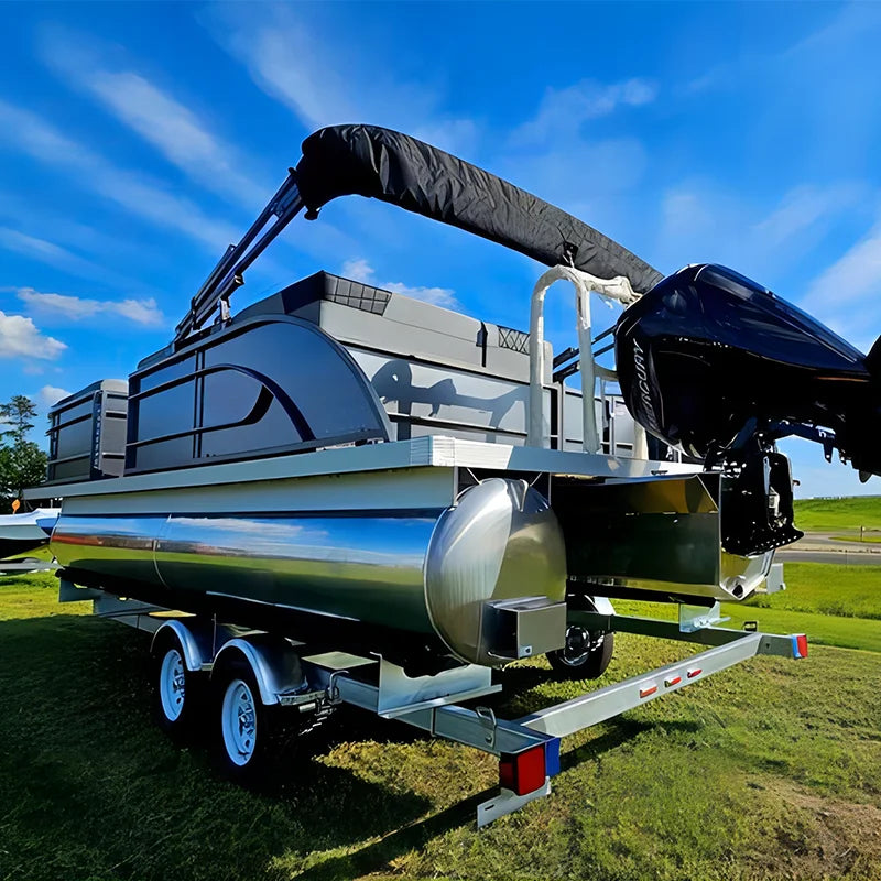 Pontoon Boat Accessories Catamaran Aluminum Customize Welding 3 Years Drifting