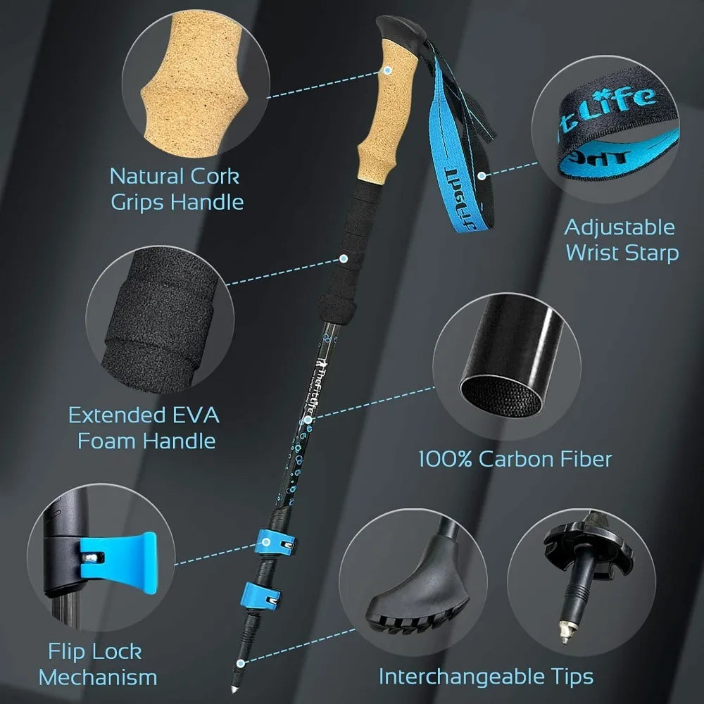 Carbon Fiber Collapsible and Telescopic Poles