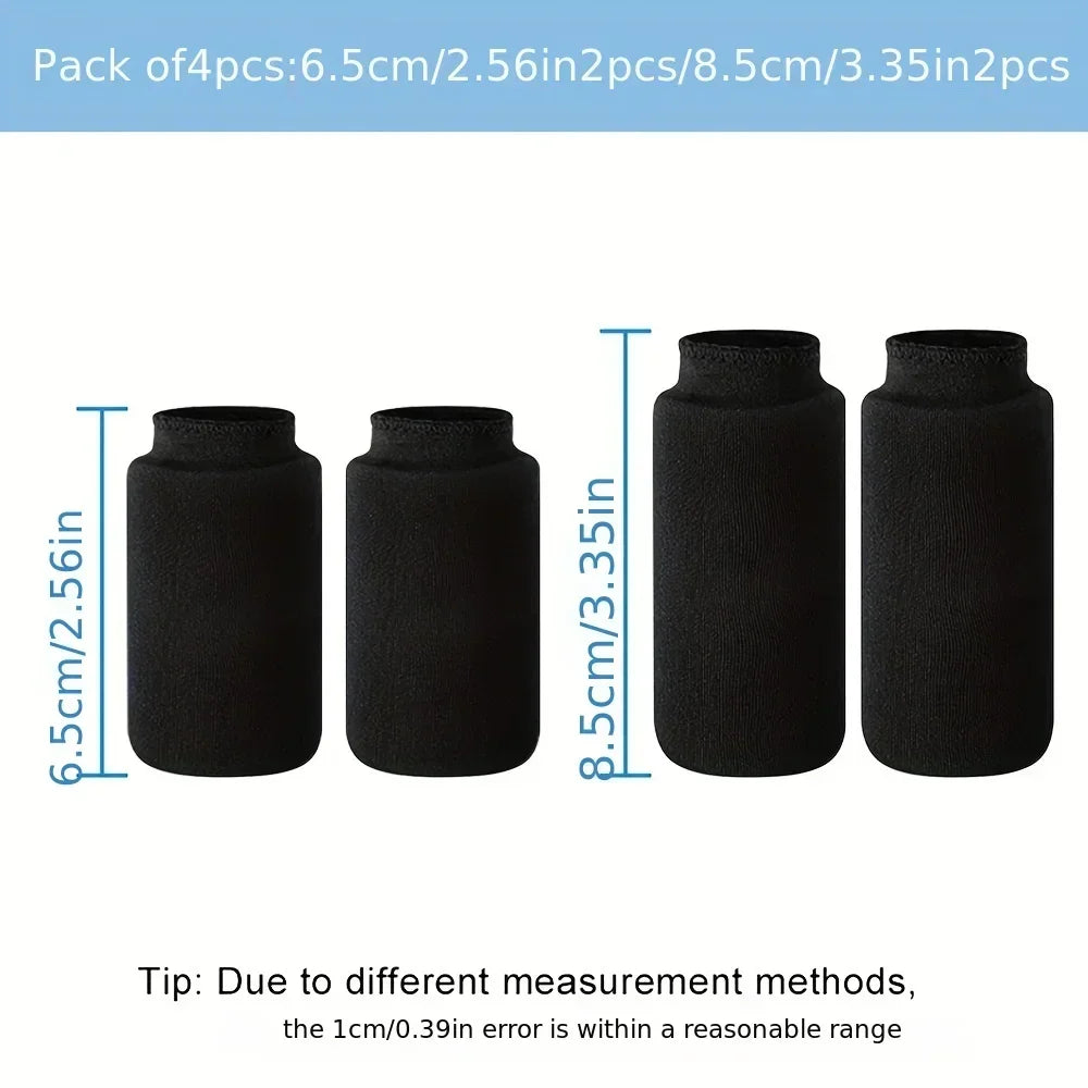 Finger Ice Sleeves 4PCS Finger & Toe Cold Gel Ice Packs Thumb Ice Packs Hot Cold Compression Sleeves