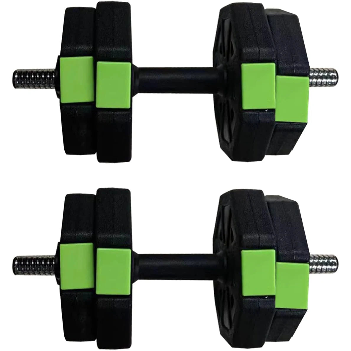 Adjustable 2 in 1 Dumbbell Set with Iron Handle