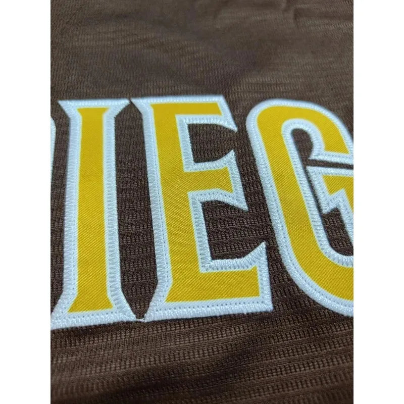 Custom Name And Number Men's Short Sleeve Embroidery San Diego Baseball Jersey
