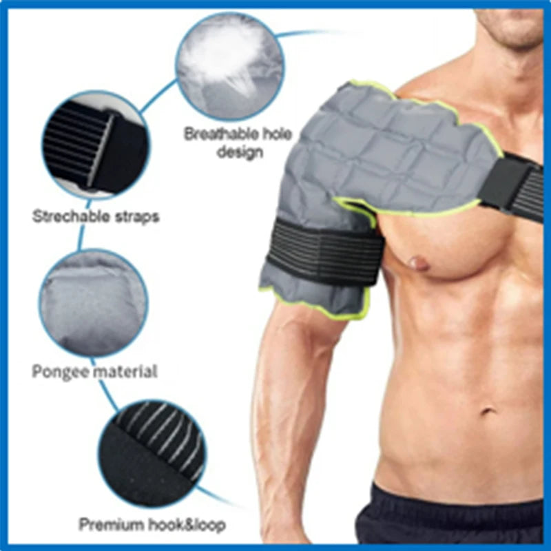 Self-absorbing Shoulder and Neck Hot and Cold Ice Pain Relief Support