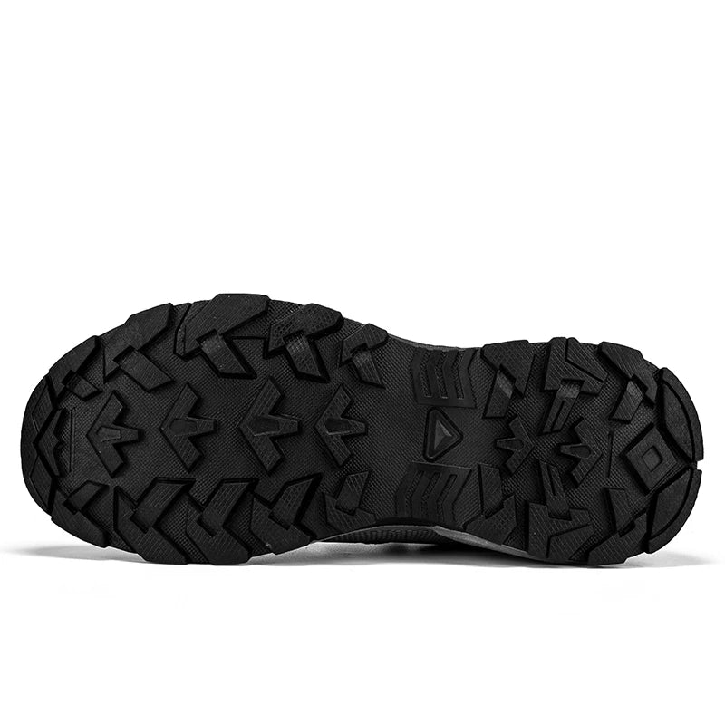 Men‘s Hiking Shoes Outdoor Trail Running Trainers Lace-up Climbing Shoes Anti-slip Trekking Sneakers Hunting Tactical Sneakers from China