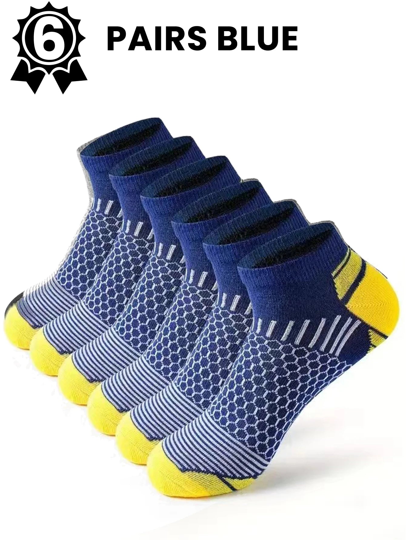 12Pairs High Qualit Athletic Socks Men's Ankle Socks Running Cyclling Waist Honeycomb Design And Firm Sports Leisure Socks Gifts from China