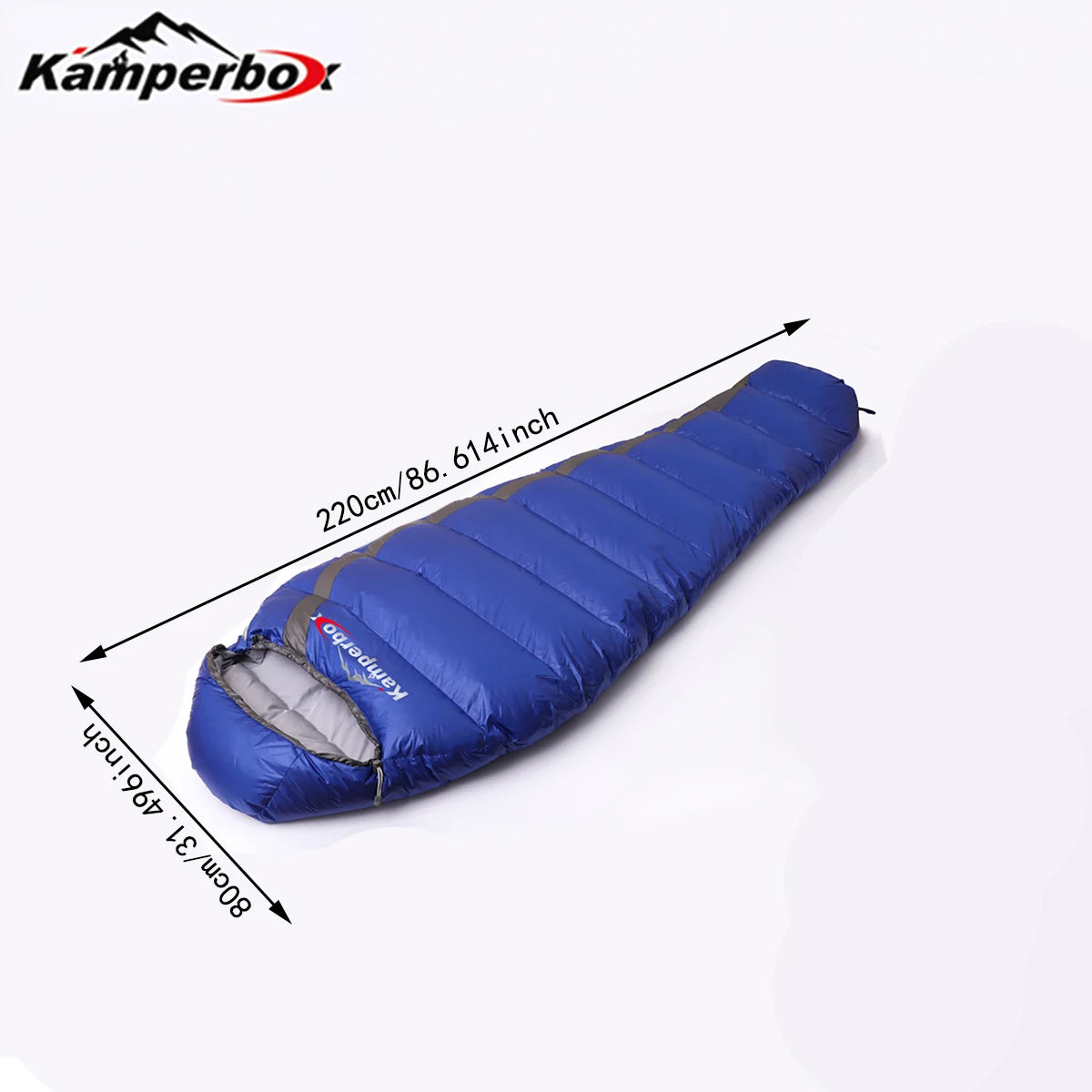 Kamperbox Sleeping Bag Winter Cold Down Sleeping Bag Camping Equipment Down Slippers Lightweight Sleeping Bag from China