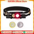 H25LR LED 90 High CRI Rechargeable Headlamp Powerful Lightweight Head Flashlight with Bright White Light  660nm Deep Red Torch
