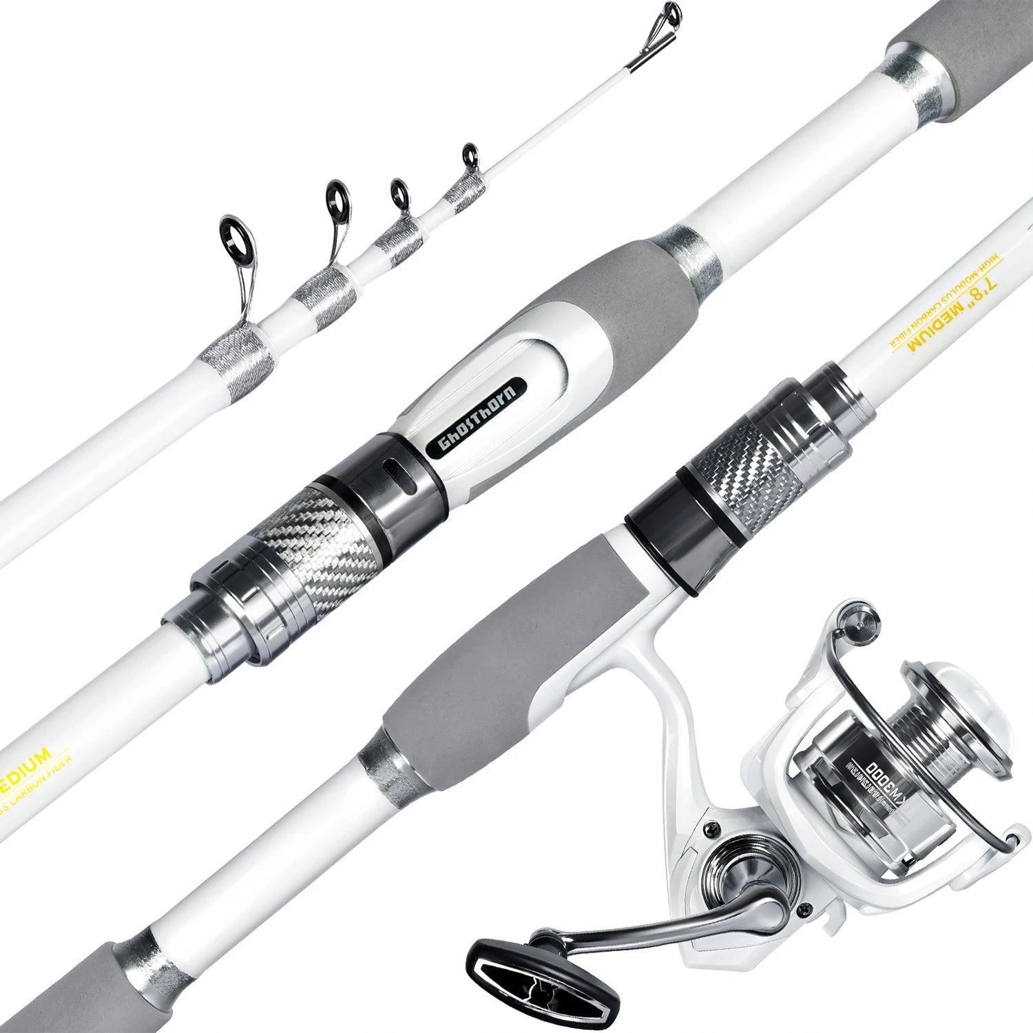 Carbon Fiber Telescopic Fishing Rod and Reel Combo Kit