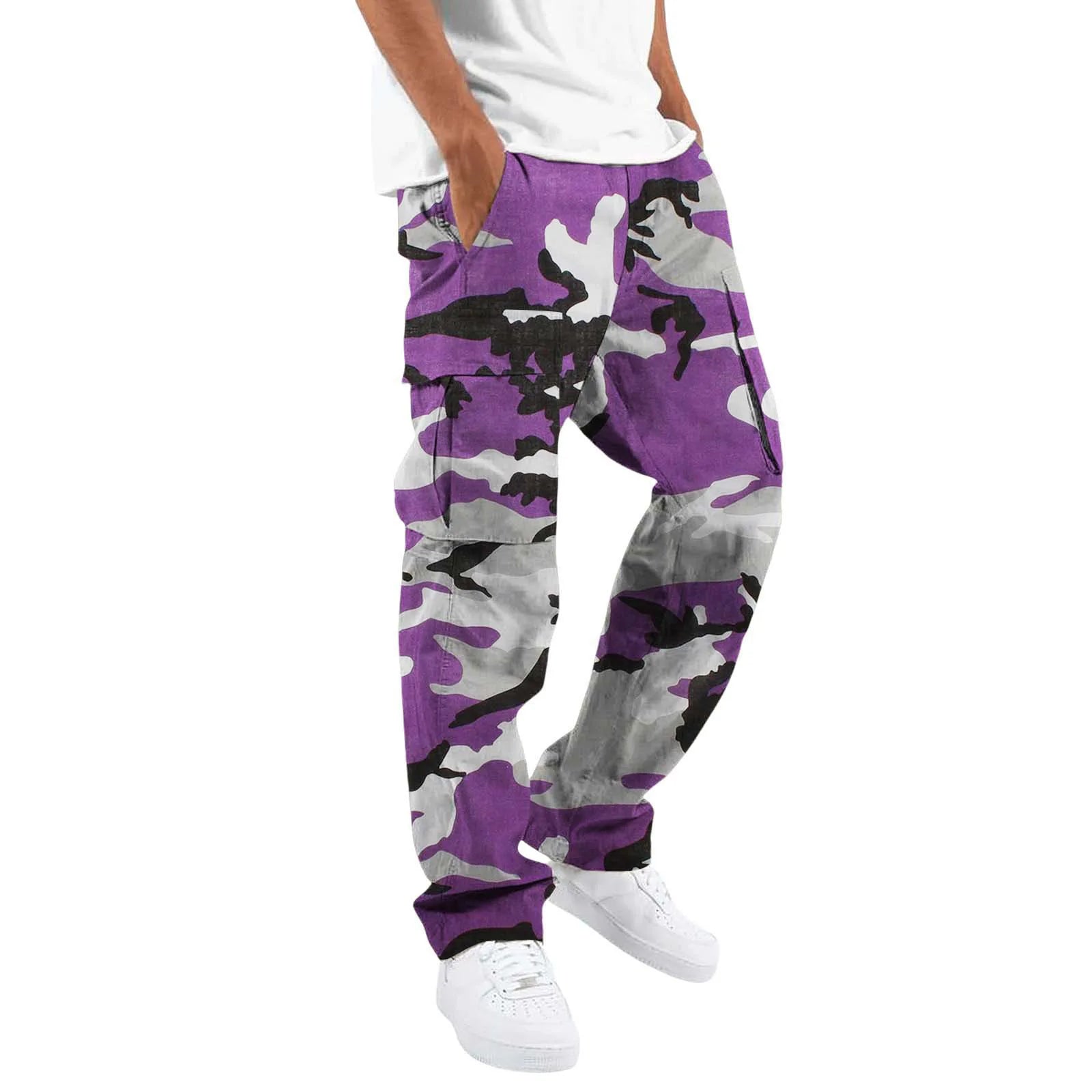 Large Pocket Loose Overalls Men's Outdoor Sports Pants