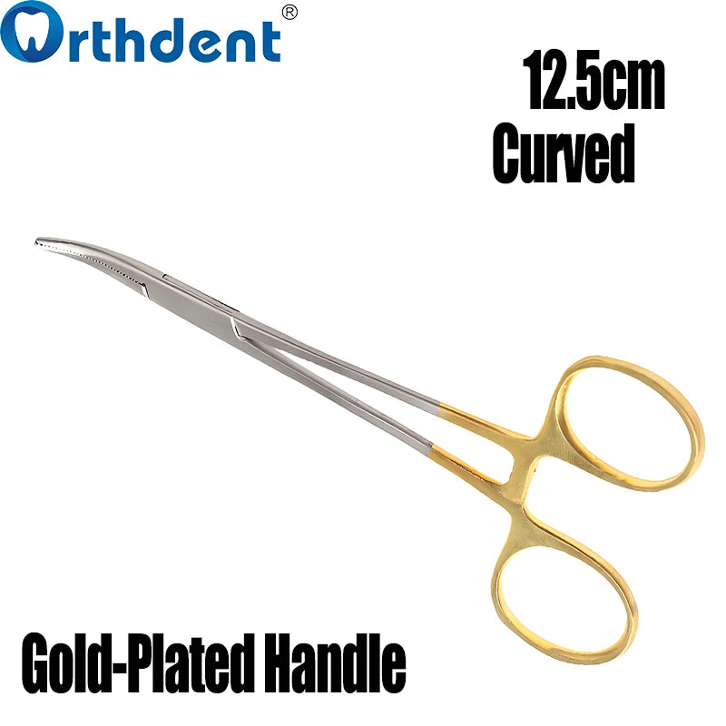 Hemostatic Forceps Stainless Steel Mosquito Locking Clamp Plier Tweezers (Curved/Straight)