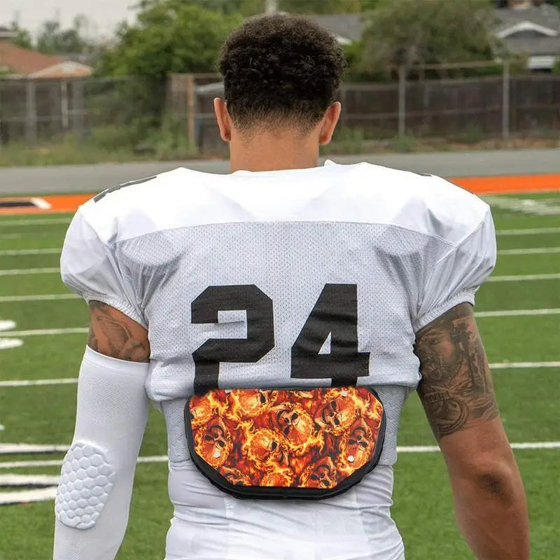 American Gear Football Back Plates or Adults Rugby Back Flap Low Back Pads Rear Lower Back Protector