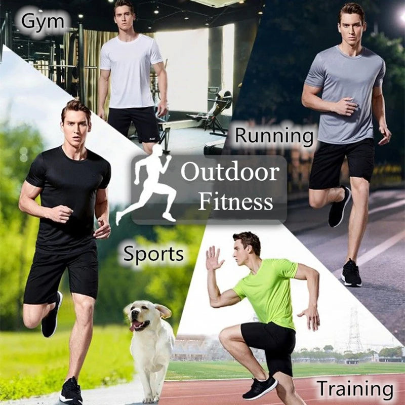Men's Quick Dry Short Sleeve Round Neck Lightweight T-Shirt