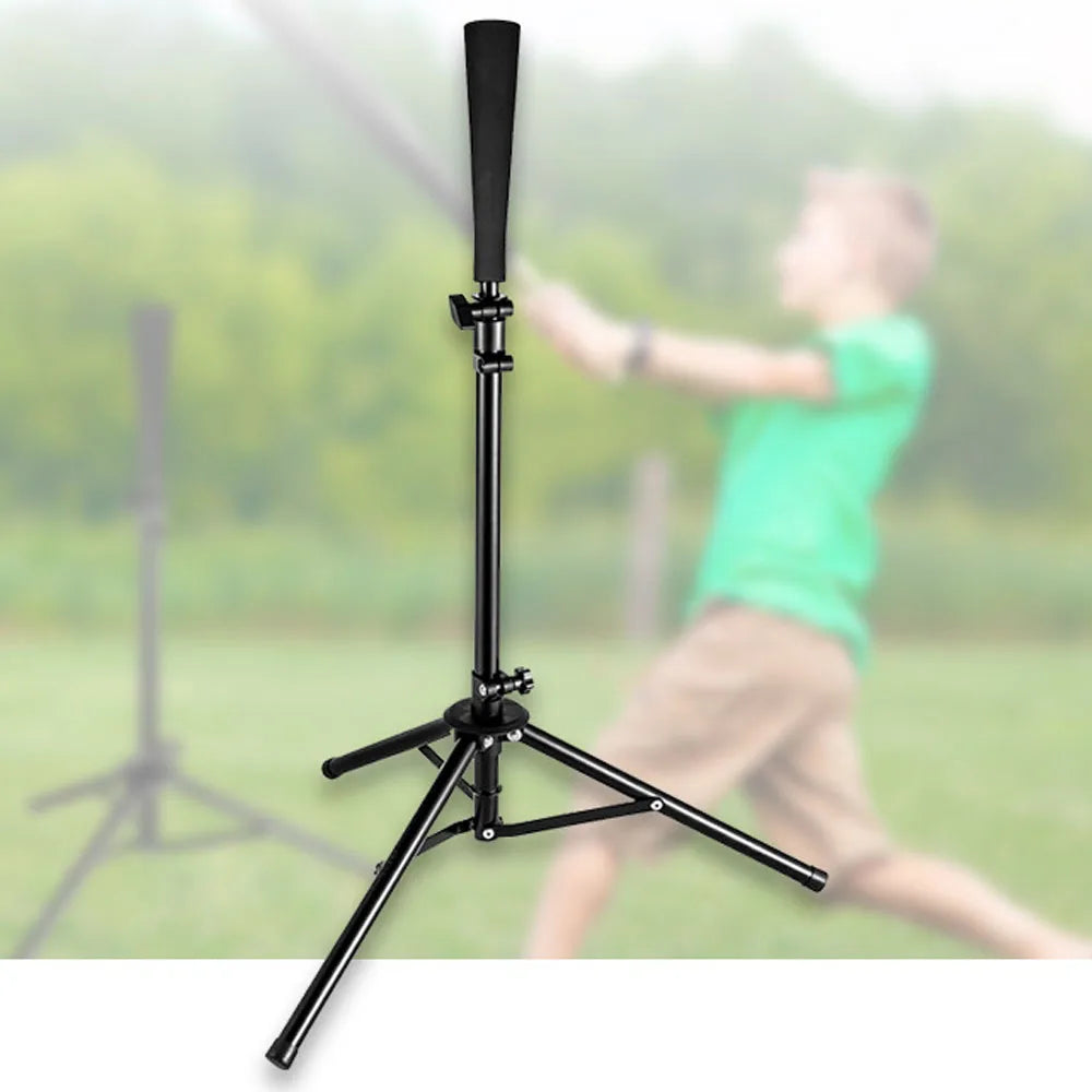 Baseball Batting Tee Tripod Adjustable Tripod Stand Tee for Hitting Training Practice Portable