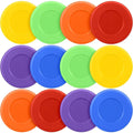 12/24 Pcs Assorted Ice Hockey Pucks Diameter 3\ Thickness 1\ Lightweight Hard Hollow Plastic Pucks for Practicing and Traini