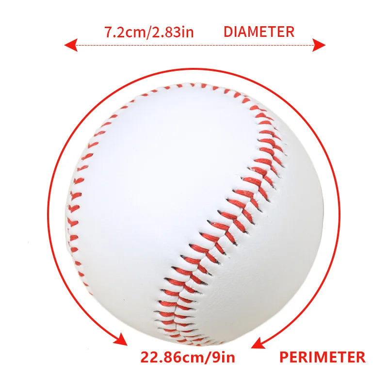 12 Pcs 9-inch hardwood/soft rubber core baseballs