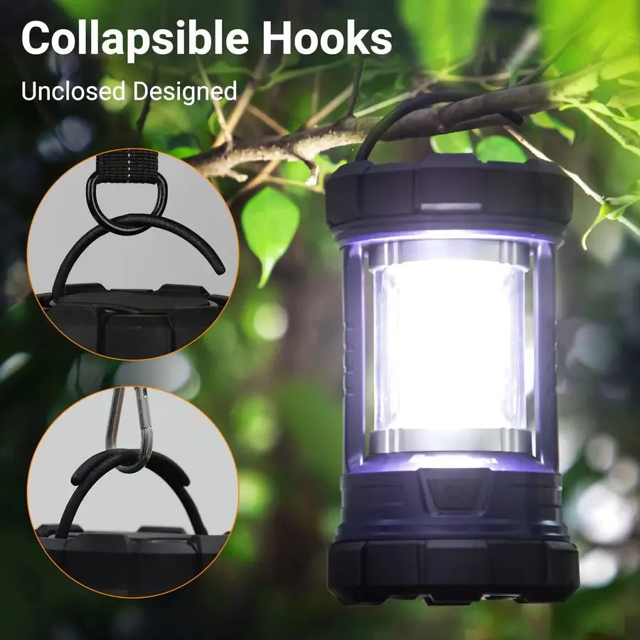 3200LM LED Phone Charger Rechargeable Camping Lantern