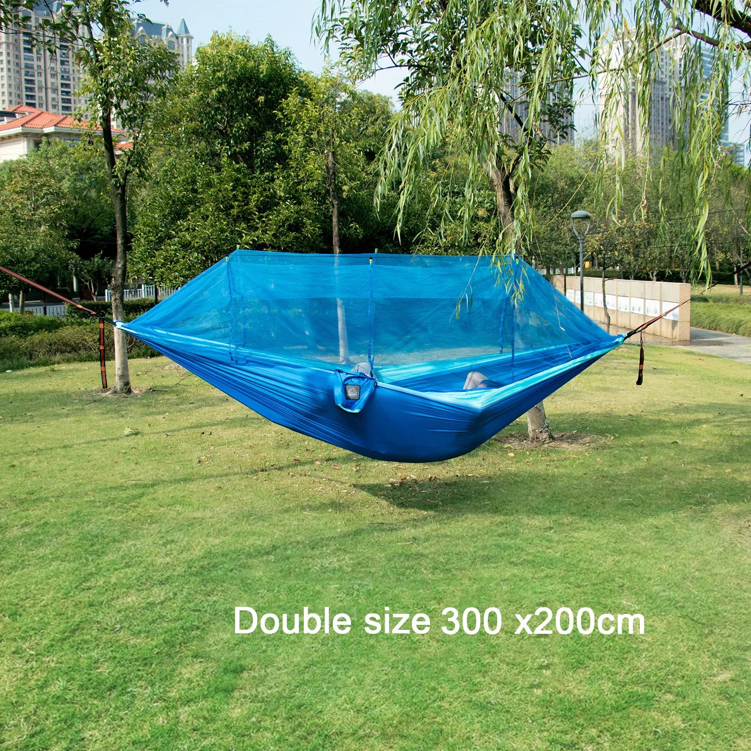 Single or Double Camping Hammock with Mosquito Net
