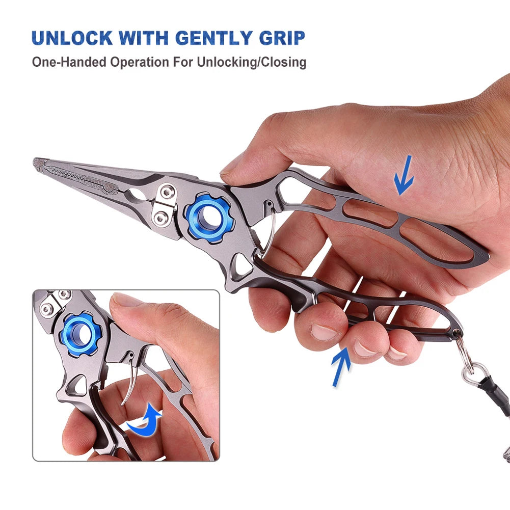 Aluminum Alloy Outdoor Fishing Pliers and Wire Cutters