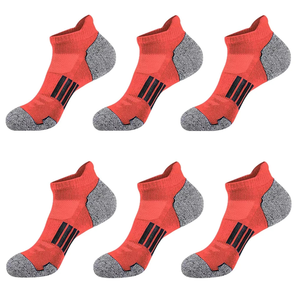 6/12 Pairs Mesh Sweat Absorbing and Breathable Thin Men's Sports Socks Casual Comfortable Non Slip Wear-resistant Men's Socks from China