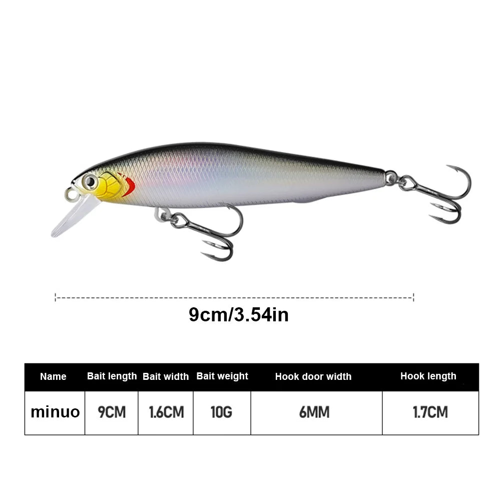 5pcs 9cm 10g Fishing Lures Artificial Hard Bait Sinking Wobbler for Trout Bass Carp Fishing Accessories