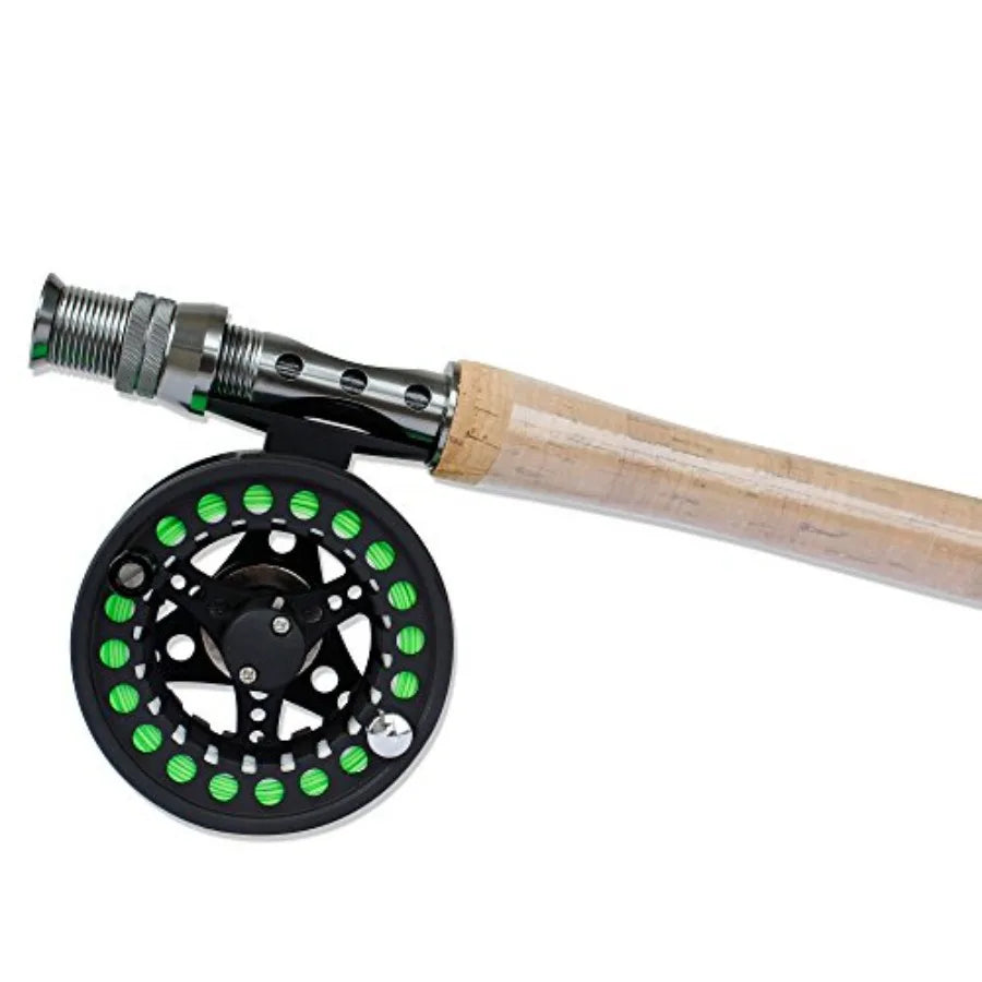 Lightweight Portable 4Piece Fly Fishing Rod and Reel Combo with PreLoaded Lines 5wt Aluminum Fly Reel 28pcs Flies in Waterproof