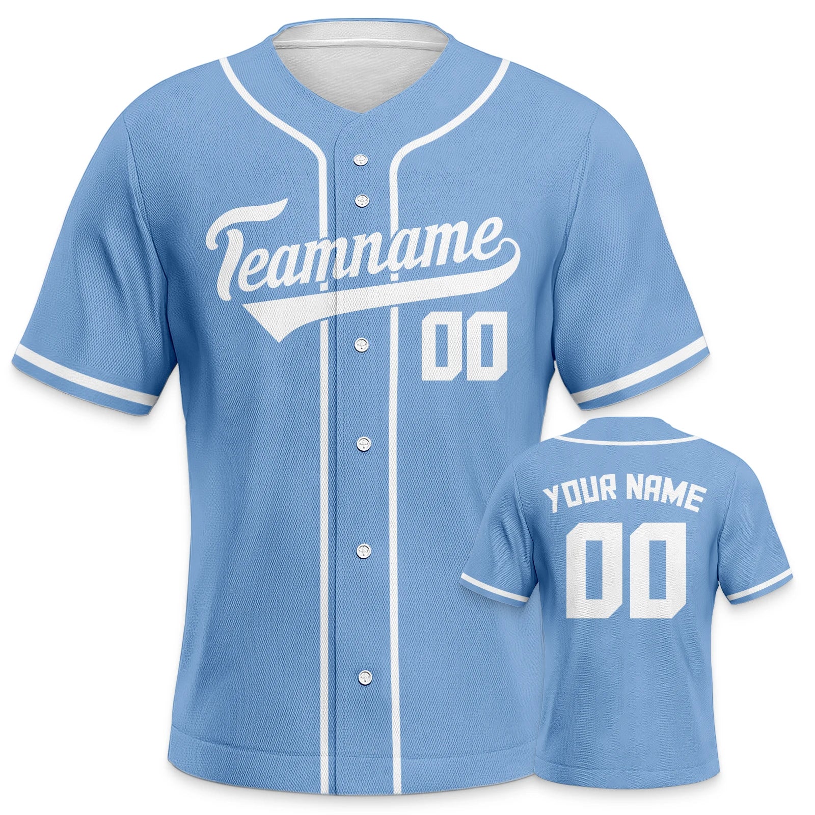 Custom Baseball Jersey for Youth Plain Personalized Baseball Uniform with Printed Team Name, Your Name and Number