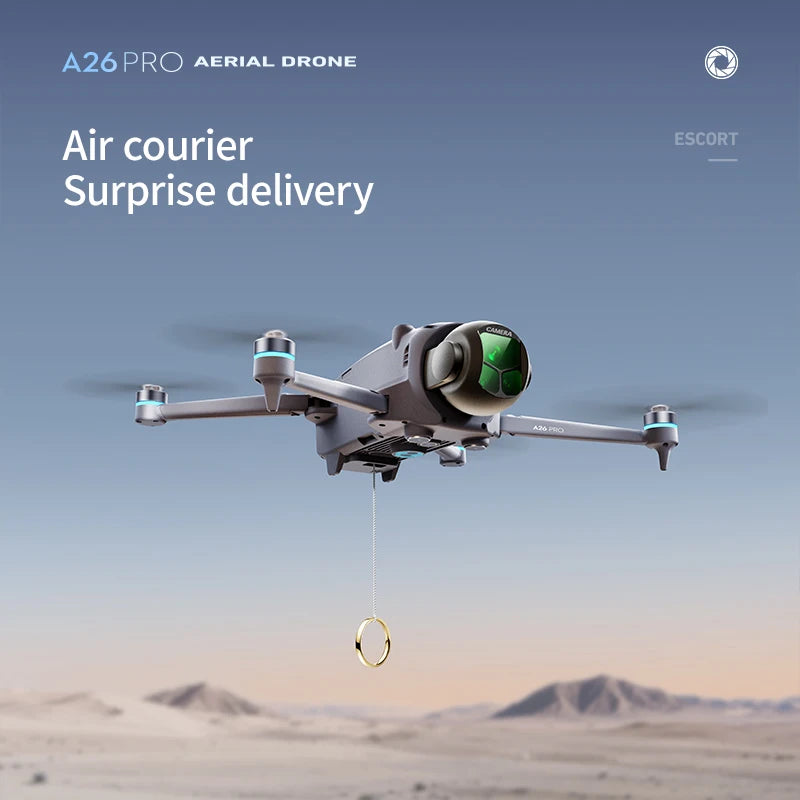 Lenovo A26 Pro Drone 4K HD 8k Triple Camera FPV Brushless Motor Obstacle Avoidance Foldable RC Quadcopter Professional Aerial from China