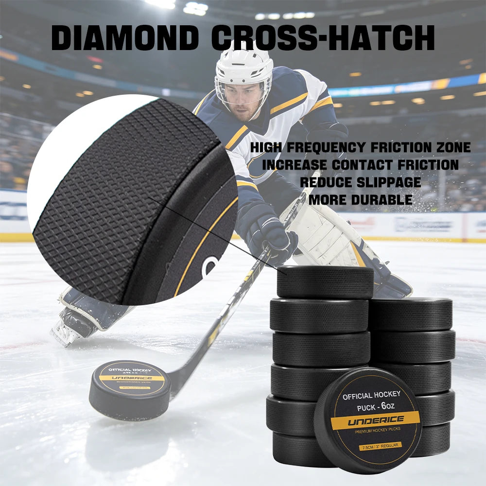 Ice Hockey Puck Solid Ball Ice Hockey Pucks for Practicing Classic Training Hockey Accessories