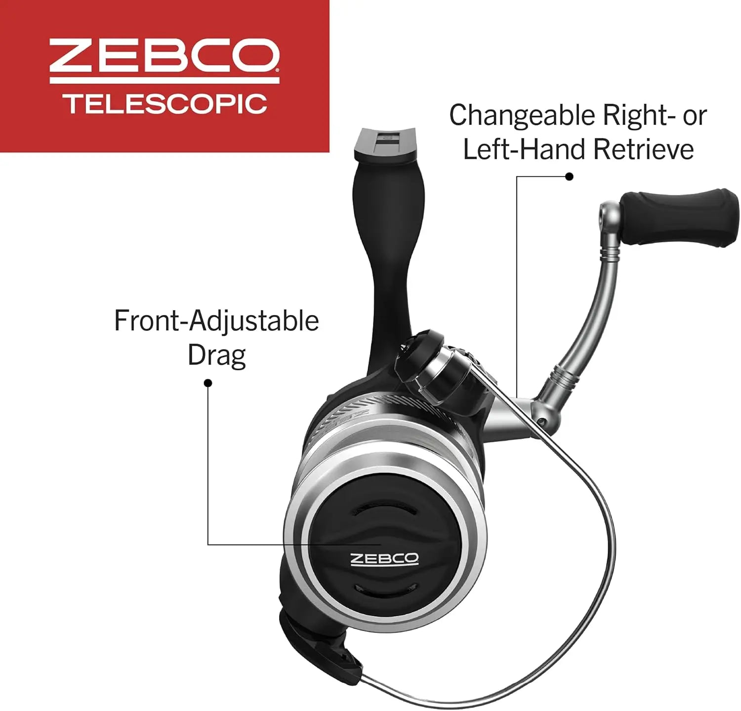 Telescopic 6-Foot Fishing Rod and Reel Combo