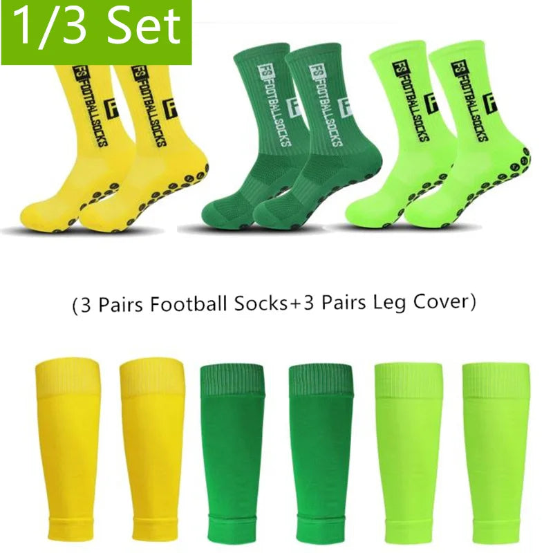 1/3 Sets of High-quality Adhesive Non Slip Socks and Leg Cover Socks