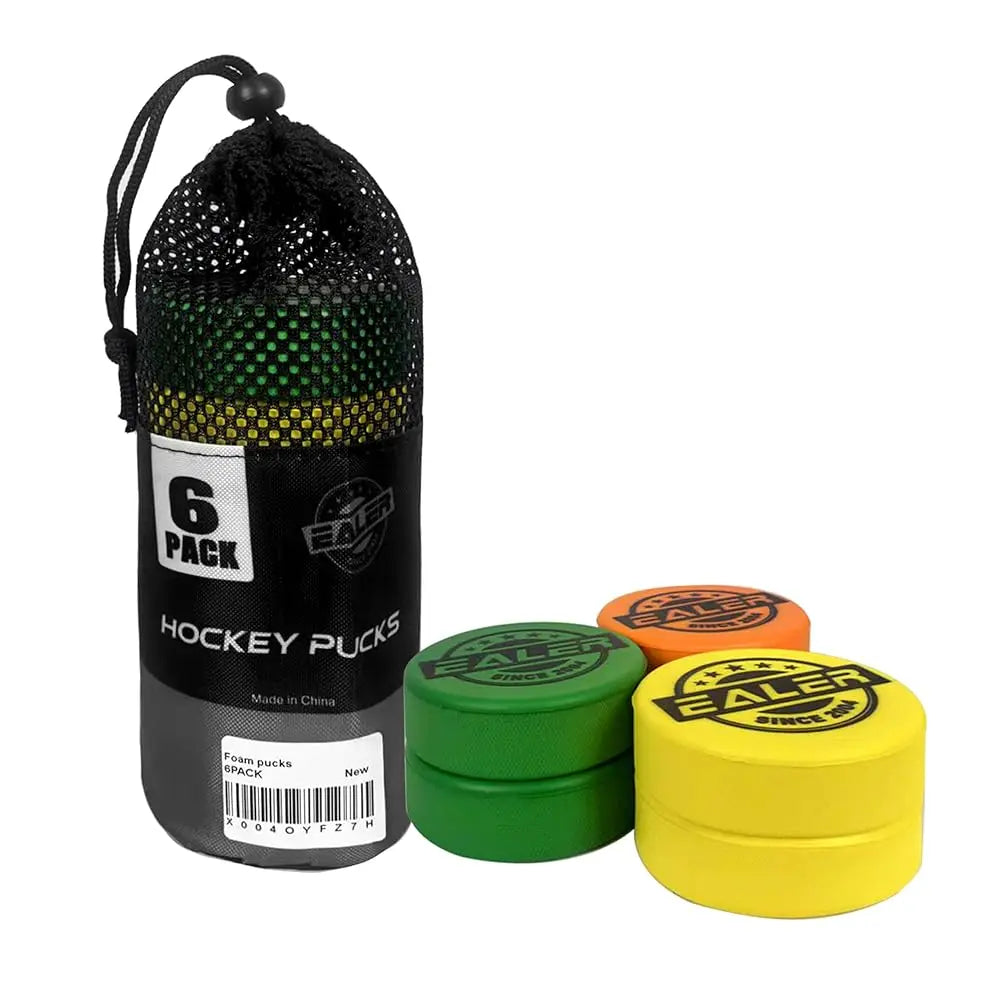 Ice Hockey Pucks – Official Regulation 3″ Diameter × 1″ Thick, Junior Lightweight, Senior & Heavyweight