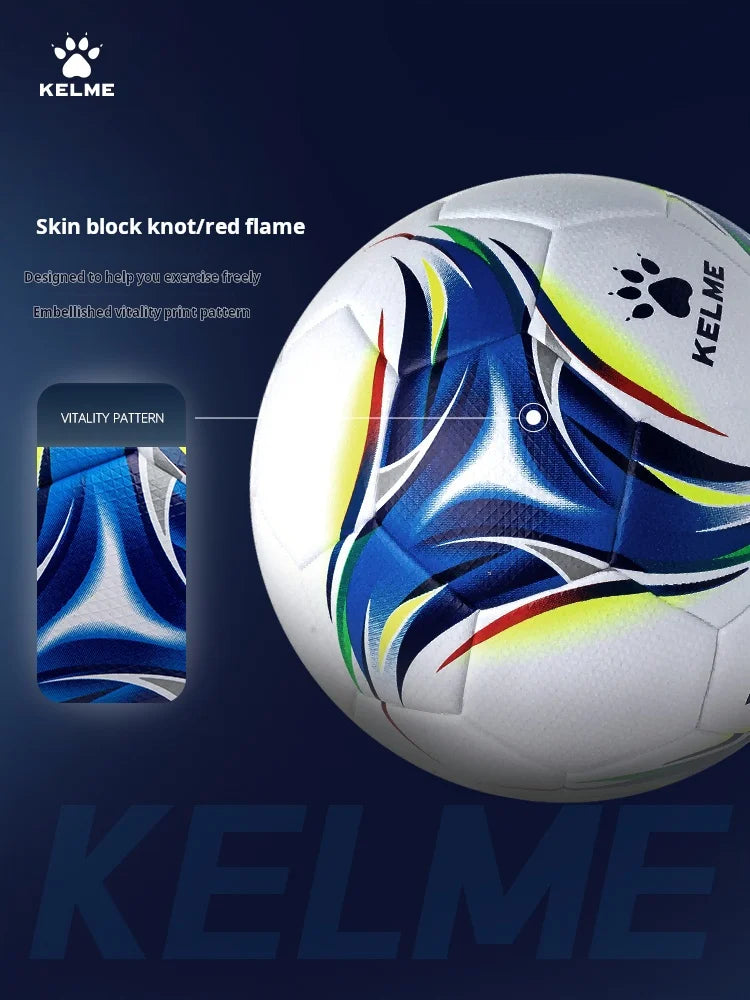 KELME Football Number 5 Adult PU Patch Leather 2023 Official Certified Football Match Ball
