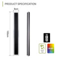 IP65 Waterproof LED Wall Light Outdoor RGB with Remote Control Indoor Dimmable Long Wall Lamp Balcony Entrance Porch Lighting