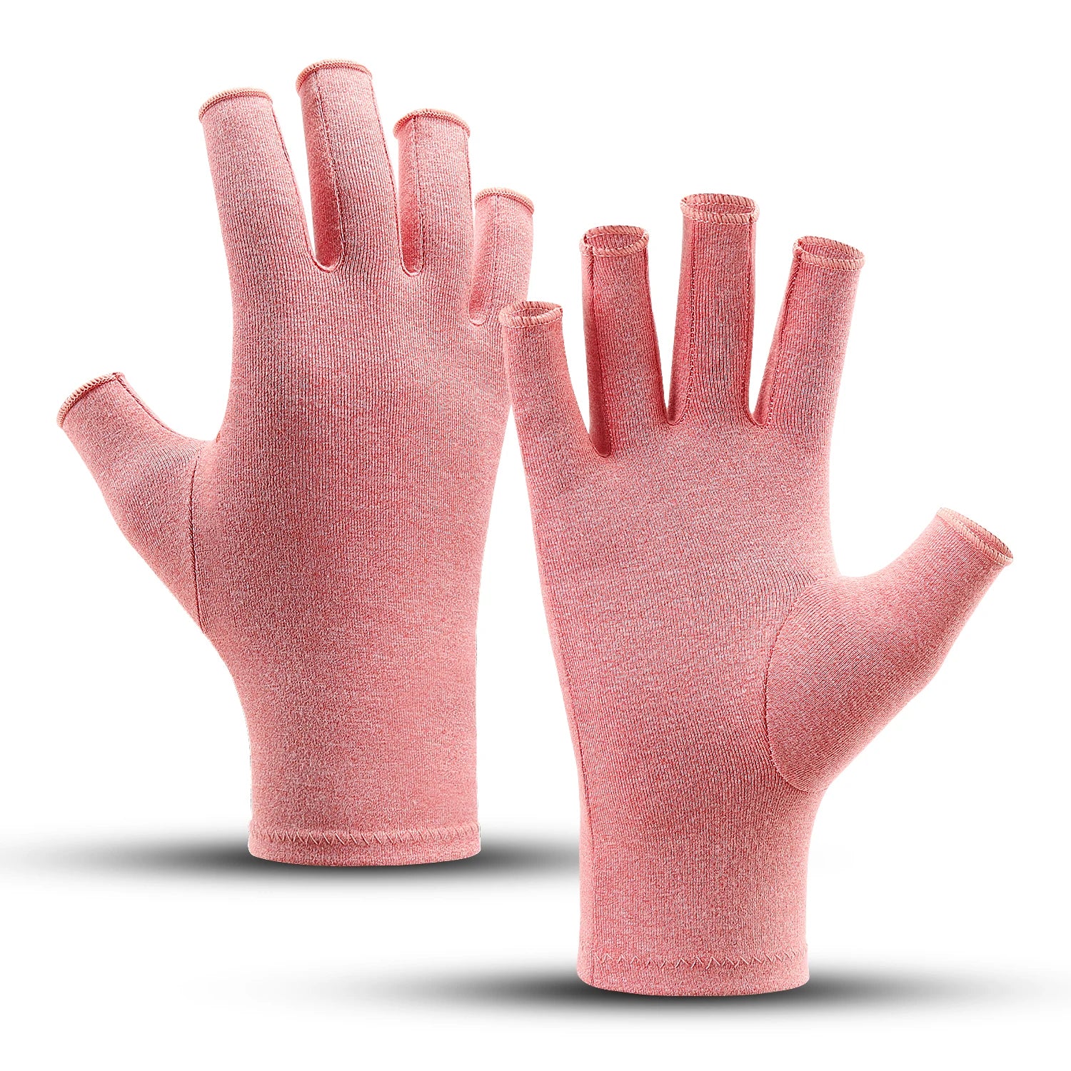 Relieve Hand Discomfort with 1pair Fingerless Compression Gloves
