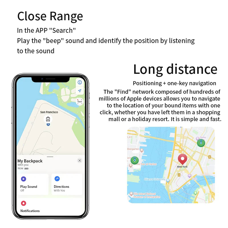 Waterproof GPS AirTag with Bluetooth For iPhone
