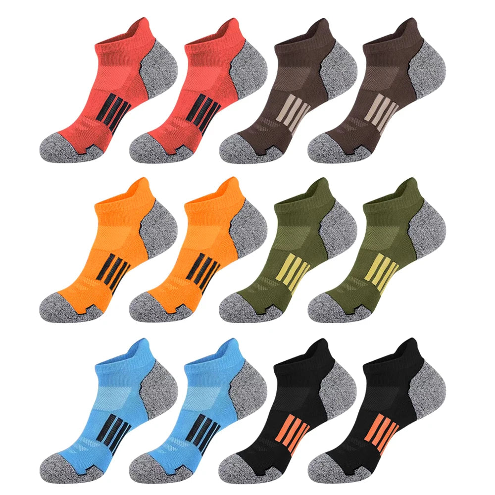6/12 Pairs Mesh Sweat Absorbing and Breathable Thin Men's Sports Socks Casual Comfortable Non Slip Wear-resistant Men's Socks from China
