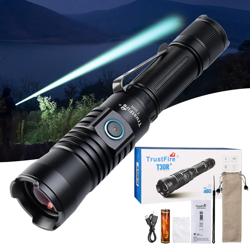 Tactical Flashlight with High Power Led and USB Rechargeable