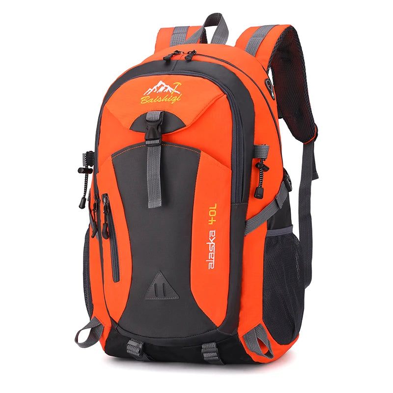 Nylon Waterproof Hiking Camping Mountaineering Travel Backpack for Men and Women