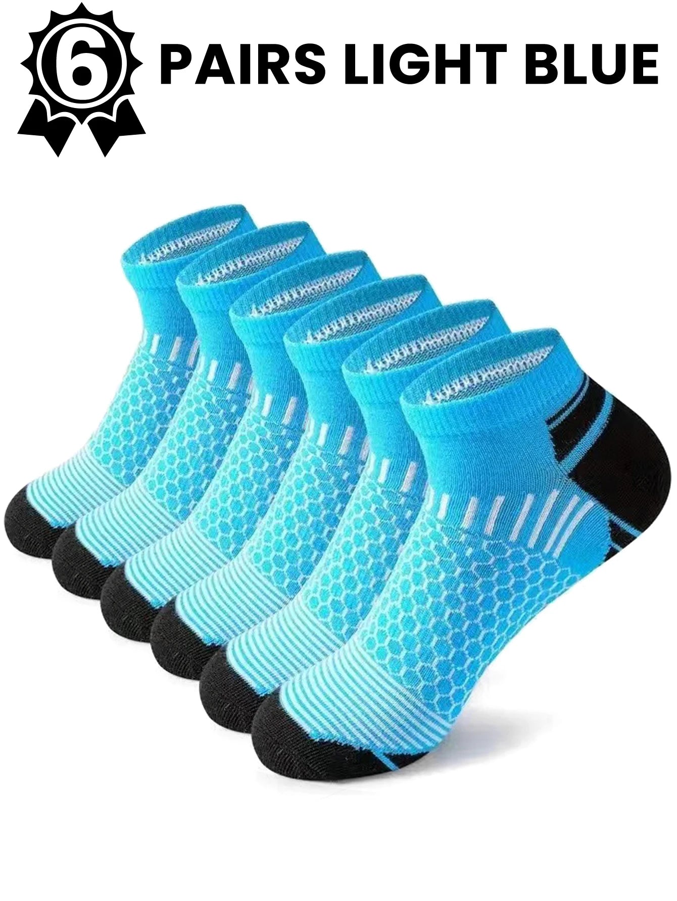12Pairs High Qualit Athletic Socks Men's Ankle Socks Running Cyclling Waist Honeycomb Design And Firm Sports Leisure Socks Gifts from China