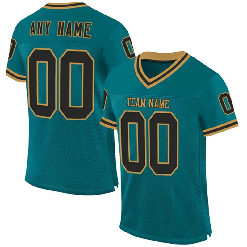 Jersey with Custom Team Name Your Name and Number Classic Color V-neck Short Sleeve